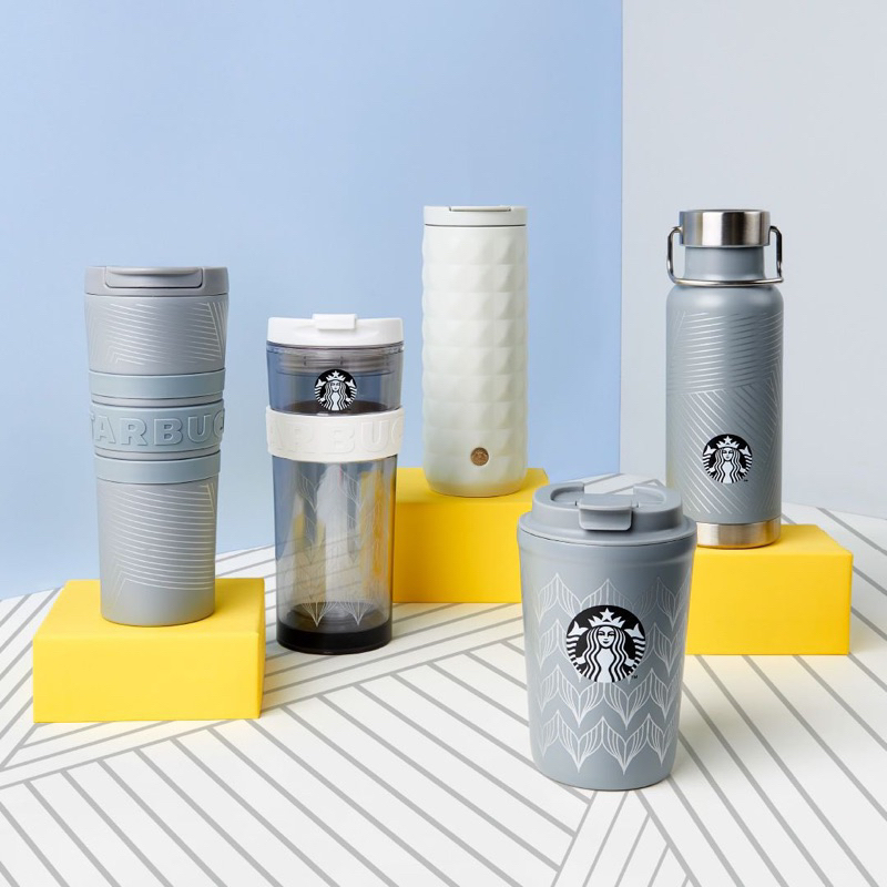 EXCLUSIVE SALE - Tumbler Starbucks Grey Collection - Tumbler Starbucks Stainless Grey 2023