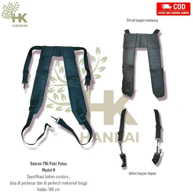 DAHRIM TNI MODEL H / DAHRIM POLOS TNI POLRI