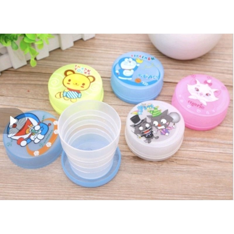 GELAS LIPAT PORTABLE / gambar lucu dan unik