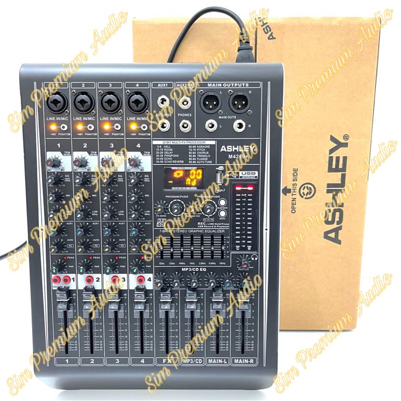 Power Mixer Ashley M4260+ Original Ashley M4260 +  M 4260+ Bagus ( Bisa COD )