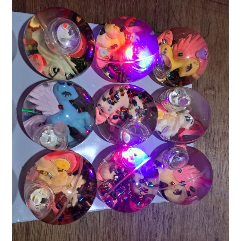 Terpopuler Bola Mainan Unicorn/ Bola Bekel Besar Lampu LED Bisa Nyala