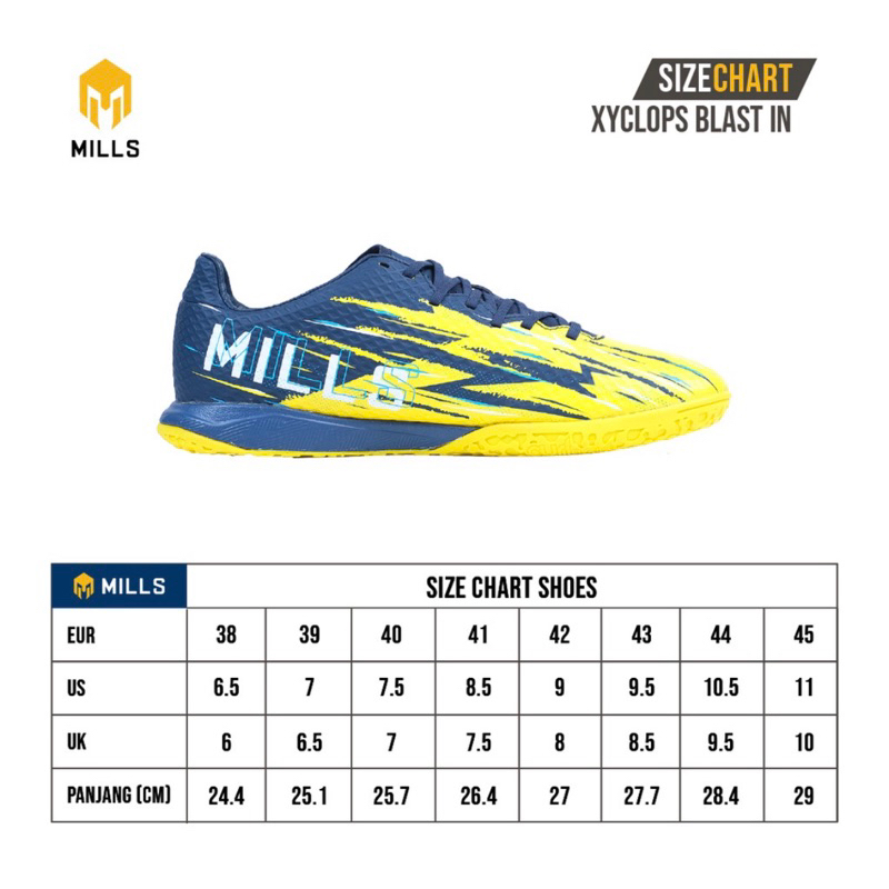 SEPATU FUTSAL MILLS XYCLOPS BLAST IN