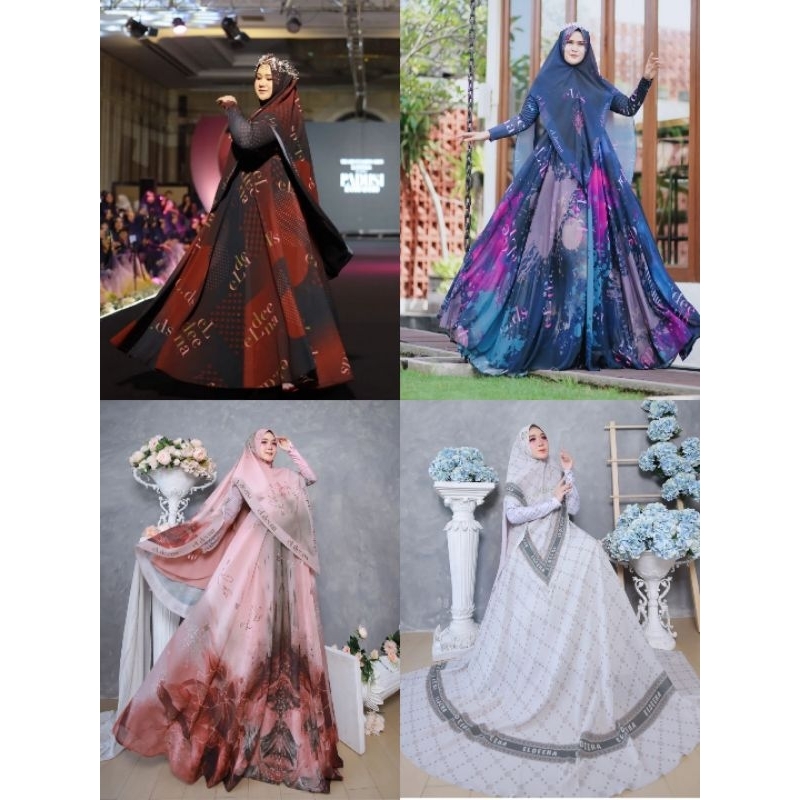 gamis syar'i lebaran 2023 by El_Deena syar'i PADUSI RAMO RAMO