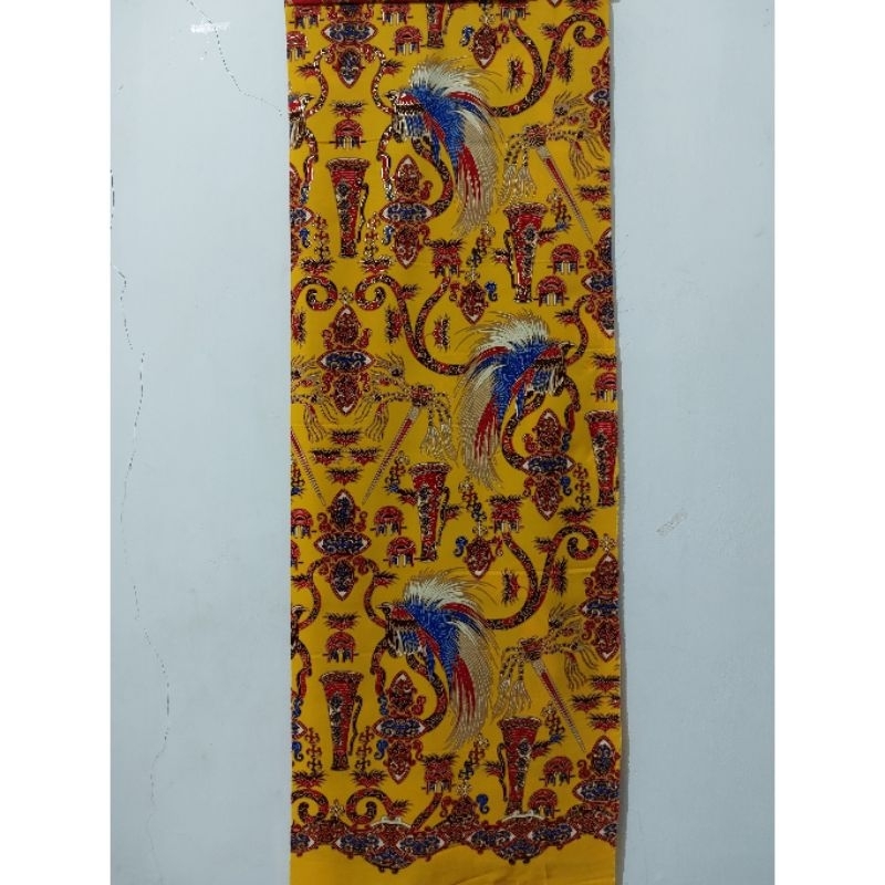 Kain Batik Semi Sutra Motif Papua 51110 Kuning