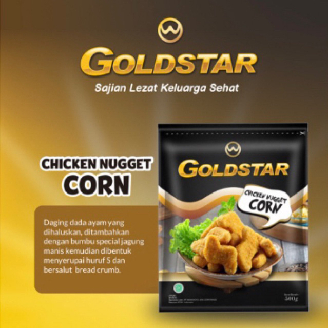 

Gold Star Chicken Nugget Corn 500Gr