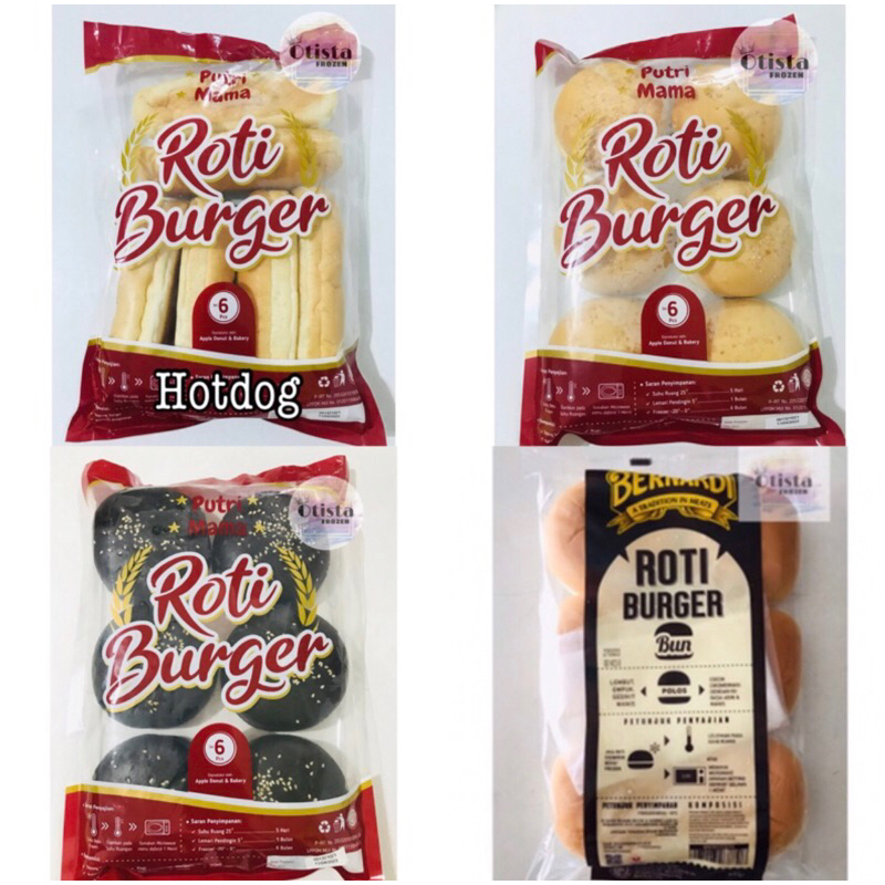 

ROTI BURGER WIJEN MAMA PUTRI / ROTI HOTDOG MAMA PUTRI / BERNARDI ROTI BURGER