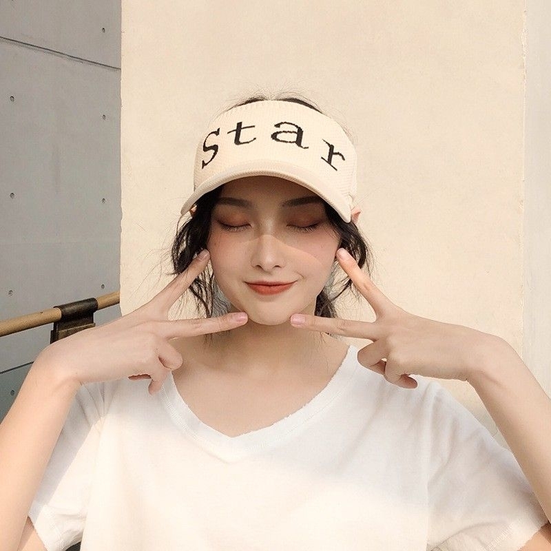 Topi Golf Tennis Wanita Rajut NEWST BasBall Motif STAR Senam Santai