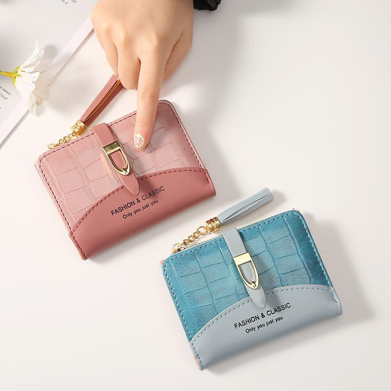 2044 Dompet Lipat Wanita Elegan Import