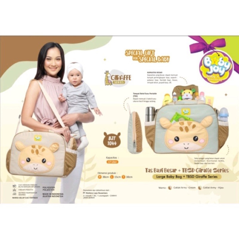 BABY JOY Tas Besar Medium Kecil PINGUIN / GIRAFFE Series tas kecil bayi