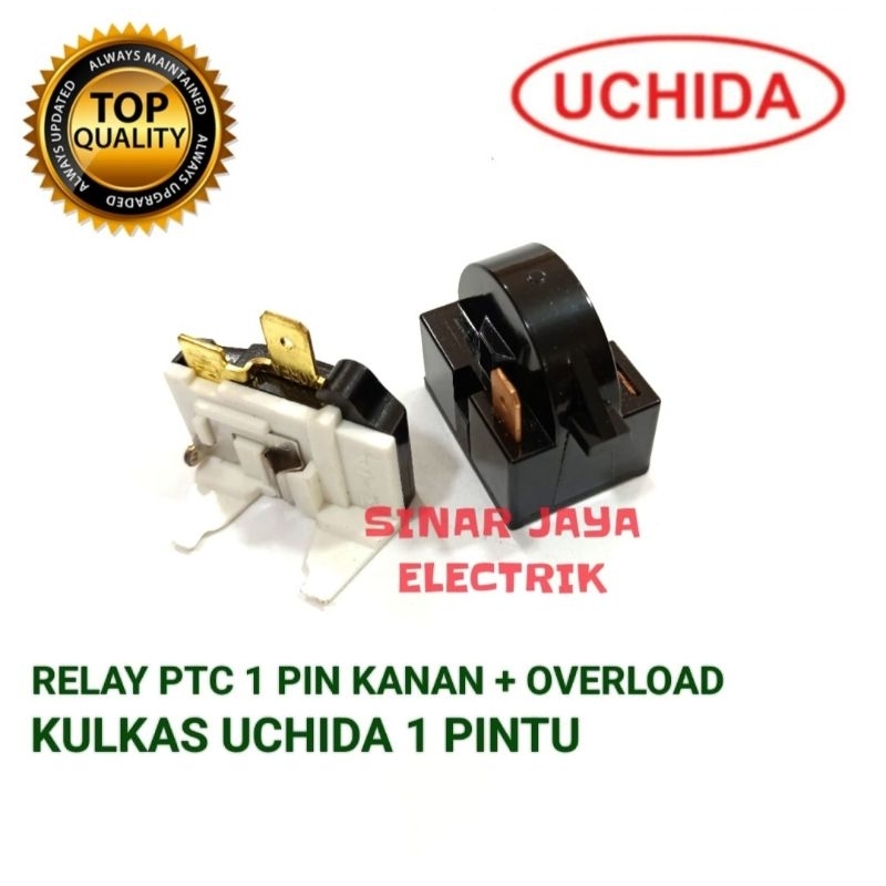 RELAY PTC OVERLOUD KULKAS UCHIDA 1 PINTU