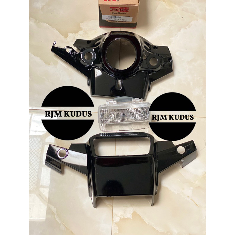 Batok atas bawah set Lampu depan Yamaha Alfa
