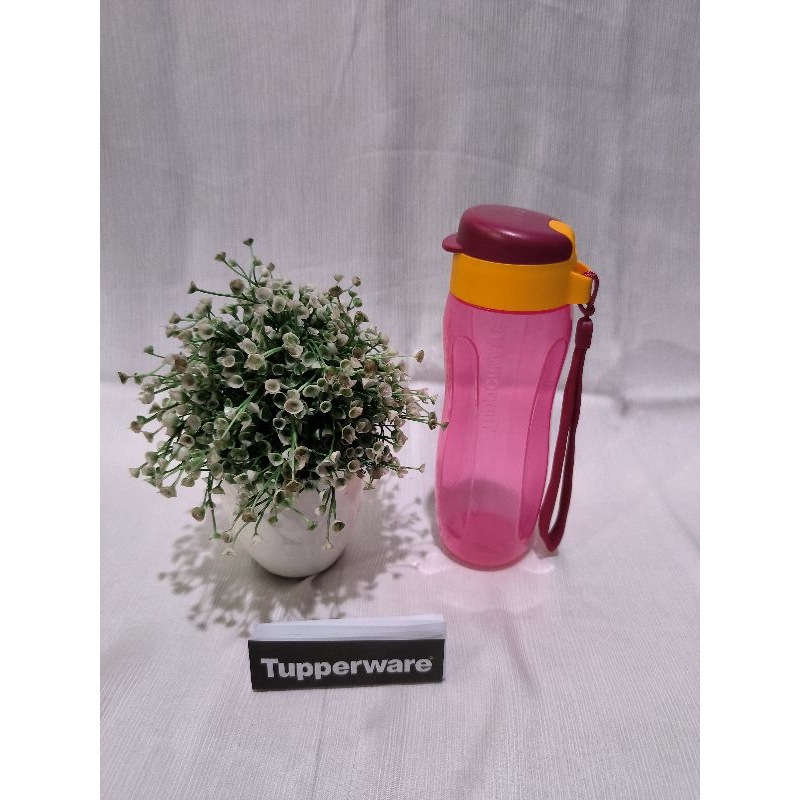 Eco Bottle 500ml (1) - Tupperware Official - Botol Minum Tali Warna Warni Tempat Bekal Plastik