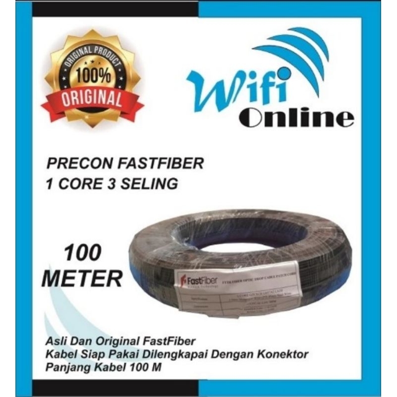 Kabel Fiber Optik 100meter Precon Drop Core