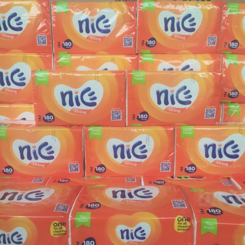 Paket 4 Pcs Tisu Nice 180 sheets Tissue Tisue Nice