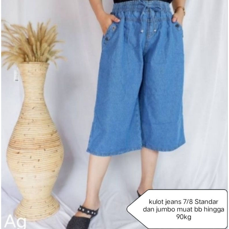 Kulot Jeans 7/8 Celana 3/4 Jumbo xxl dan Standar xl