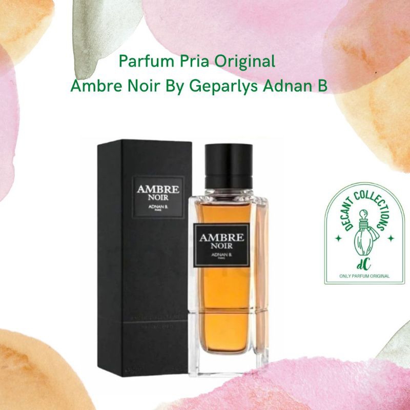 Parfum Pria Original Ambre Noir By Geparlys Adnan B