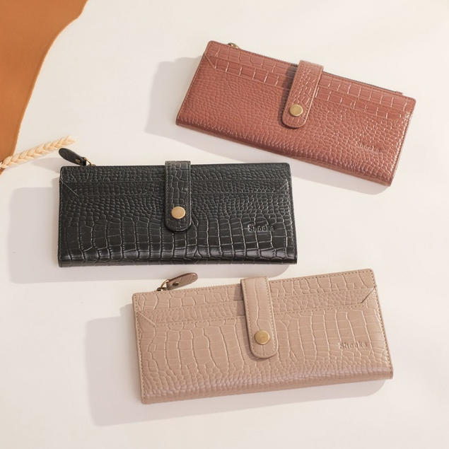 Shoeka - Dompet Wanita Kulit Asli - Vely Panjang