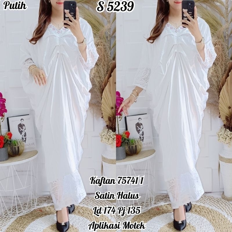 Dress Kaftan Satin 5239 /ld 174