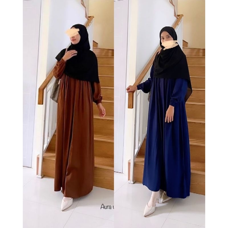 AURA DRESS (GAMIS RAYON POLOS) BY LATASHA OUTFIT
