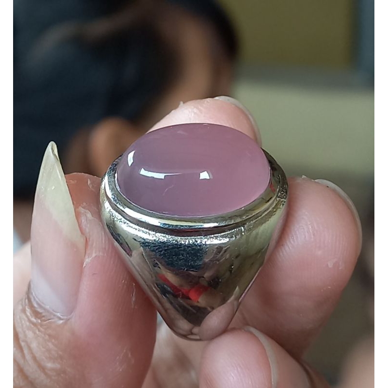cincin batu lavender asli natural