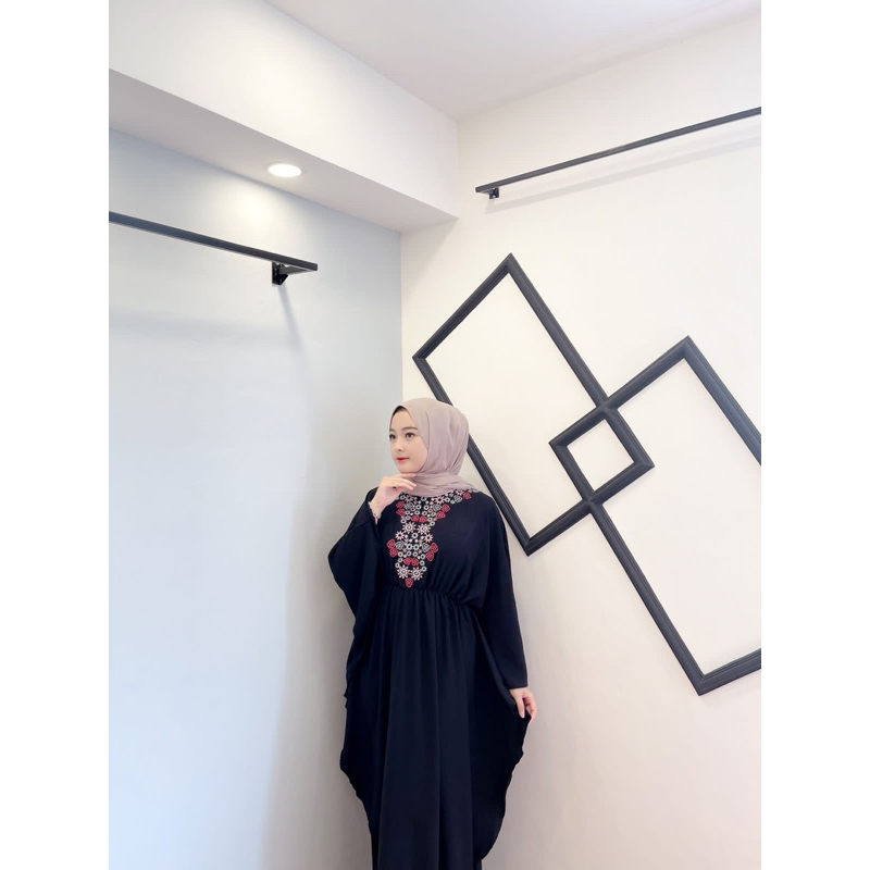 ADEL DRESS KAFTAN || KAFTAN CRINCLE MOTIF