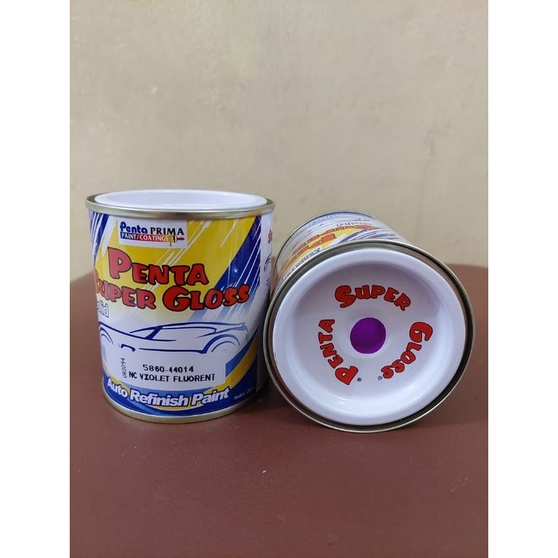 CAT PENTA SUPER GLOSS FFLUORESCENT LIGHT VIOLET- STABILO UNGU -200 GRAM -DUCO OTOMOTIF