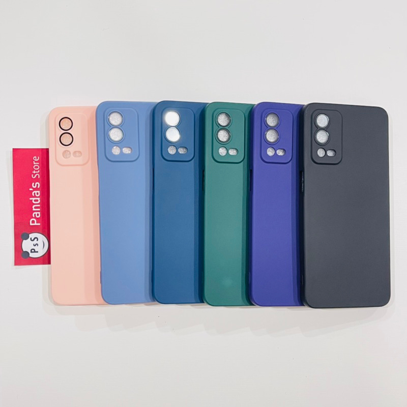 Case Oppo A55 Lenspro Makaron Full Color Softcase Pro Lensa