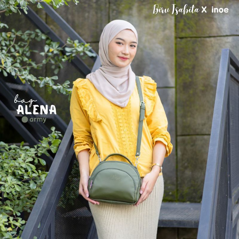 Inoe, Tas Slempang Alena, Tas Wanita Polos Anti Air