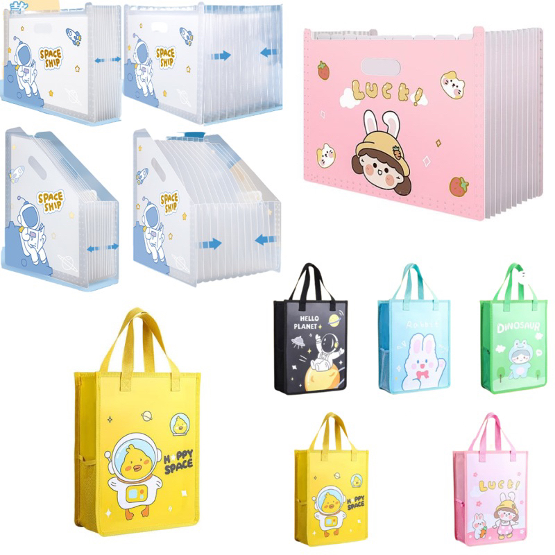 

desk paper organizer folder map tempat penyimpanan file meja tas les anak children cute bag