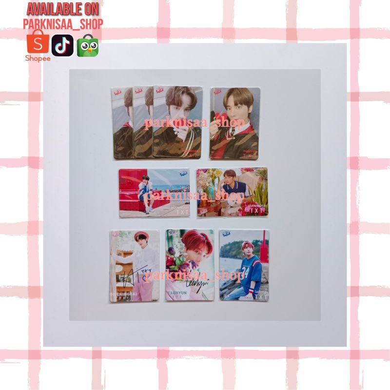 Photocard pc rare signed sign benefit yescard magazine hongkong bene yes hk TXT Yeonjun Soobin Taehy