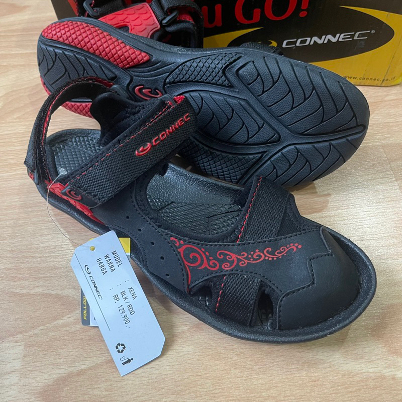 PROMO SANDAL WANITA KEKINIAN CONNEC ZEBRA RAINBOW KAMIDIA XENA 100% BARU