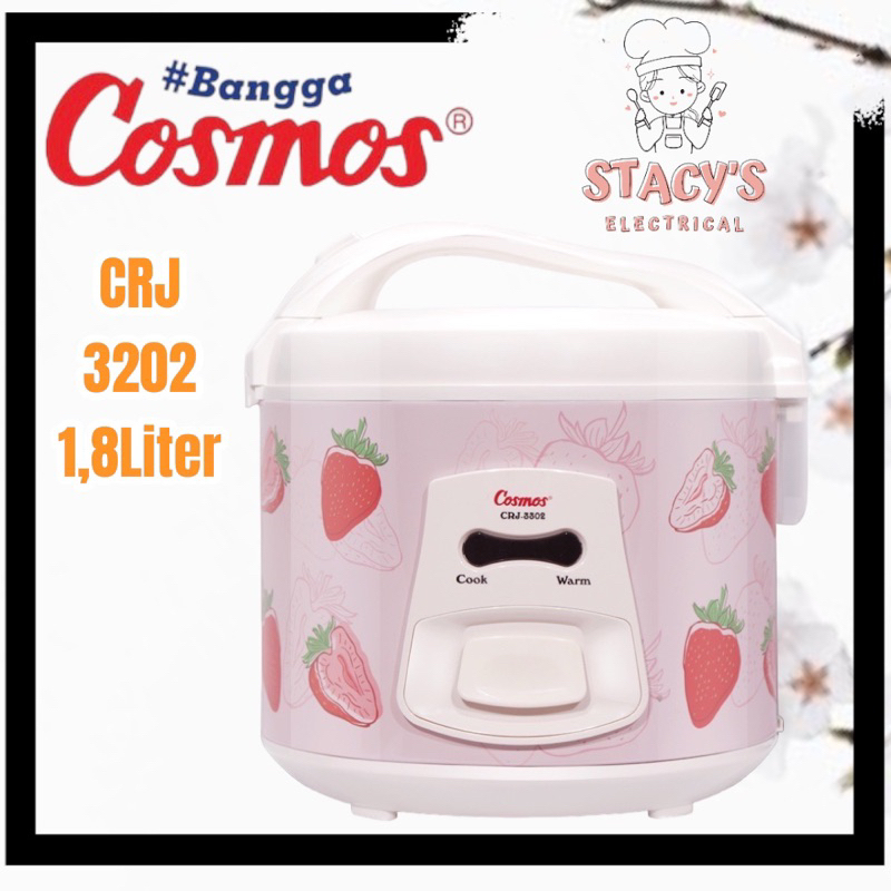 MAGIC COM COSMOS 1,8 LITER CRJ 3202 Strawberry Series/ RICE COOKER 1,8L