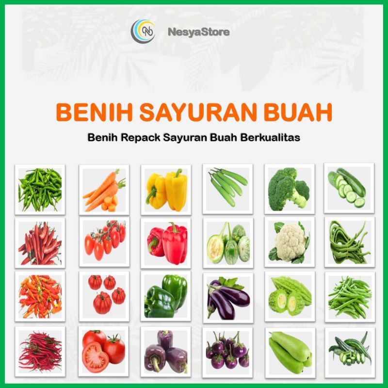 Benih Sayur Buah Sayuran Buah Lengkap Berkualitas Premium