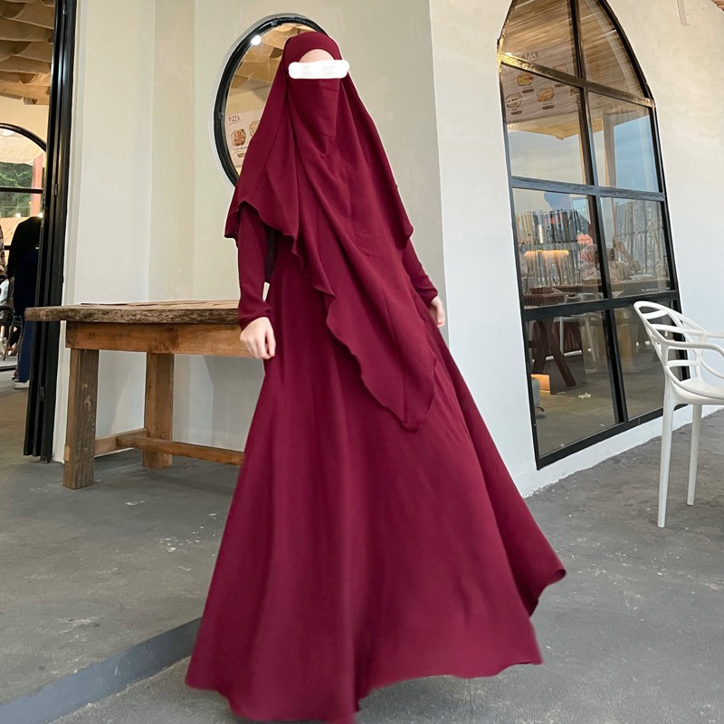 RANIA SET FK | GAMIS SET HIJAB SYAR’I | ABAYA+FK+CADAR