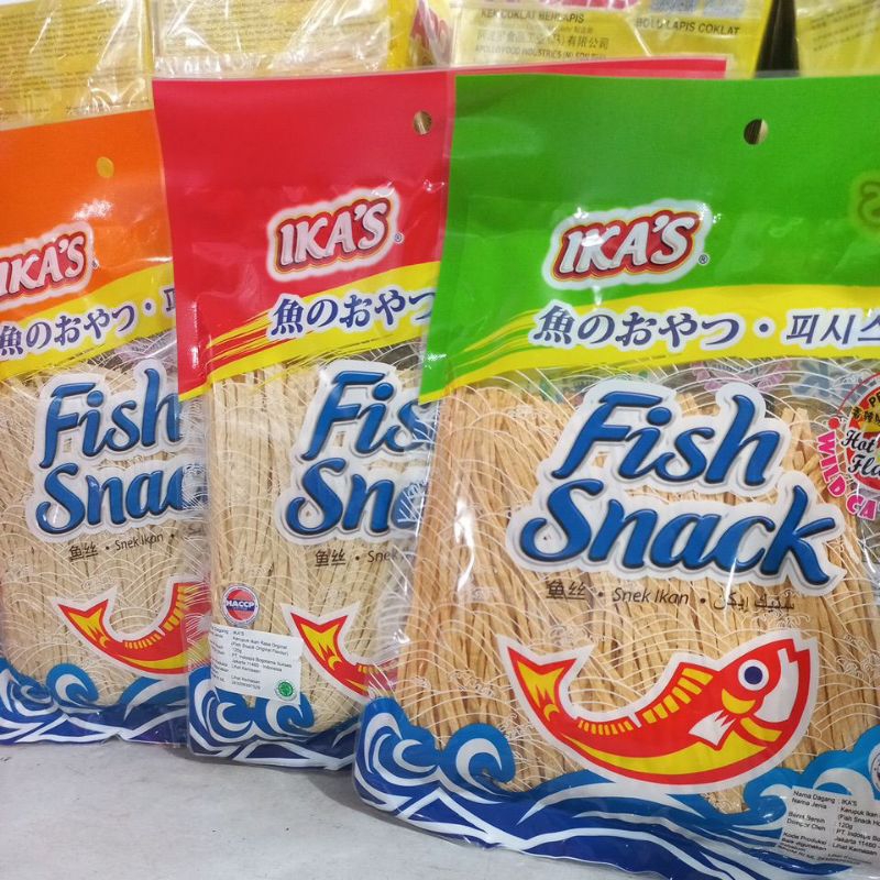 

Ika's Fish Snack 120gram / Ikas Kerupuk Ikan Rasa Bbq,Original,Hot Spicy