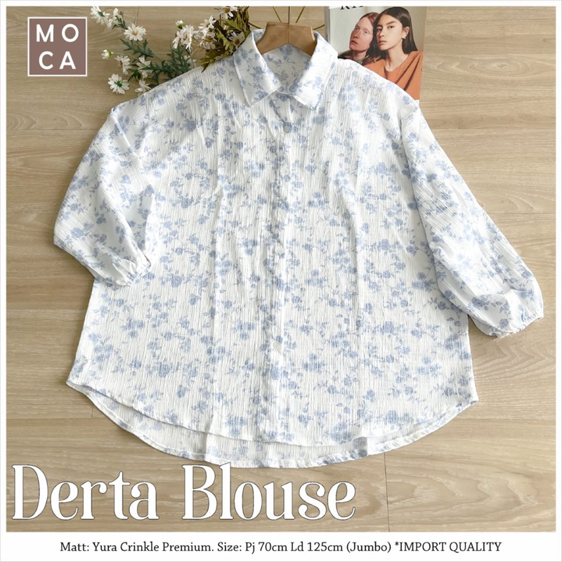 DERTA BLOUSE / YURA CRINKLE PREMIUM // MOCA