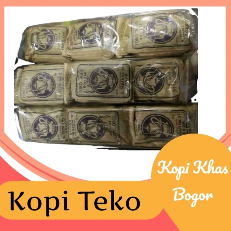 

Kopi Cap teko Kopi Khas Bogor isi 8 gram isi 30 bungkus tanpa gula