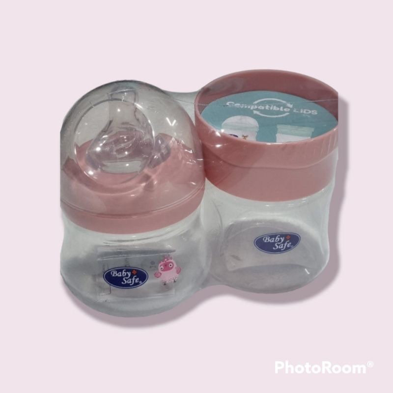Baby Safe Botol Susu + Food Container Bayi MPASI Wadah Snack Camilan WNC2 WC2