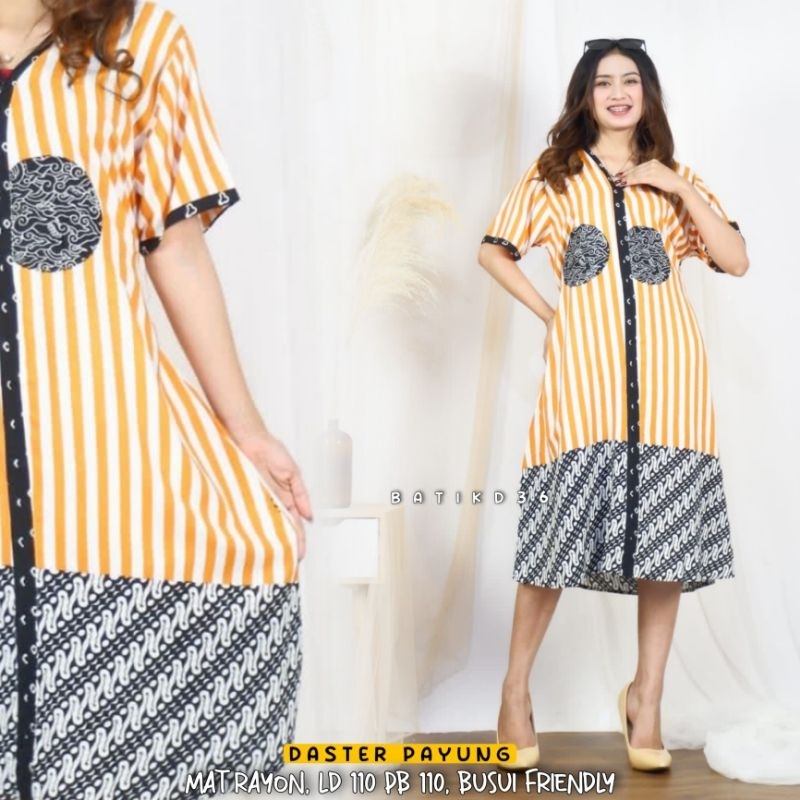 Daster payung Rayon wanita Premium Busui Baju tidur dan Santai rumahan murah ibu mama emak Mak anak dewasa koin batik lurik anti luntur nyusut kucel hangat dingin muda solo jogja alesha