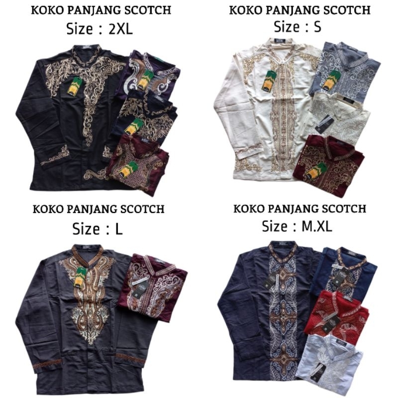 Kemeja Koko Panjang Scotch
