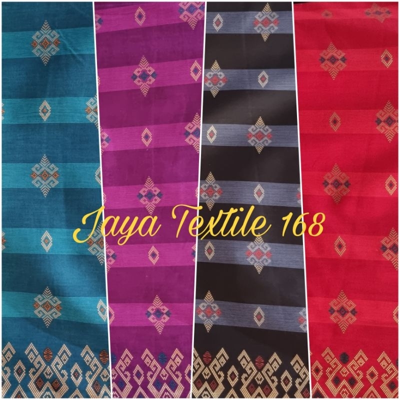 Bahan batik katun prada/kain batik prada premium/kain batik motif tenun premium