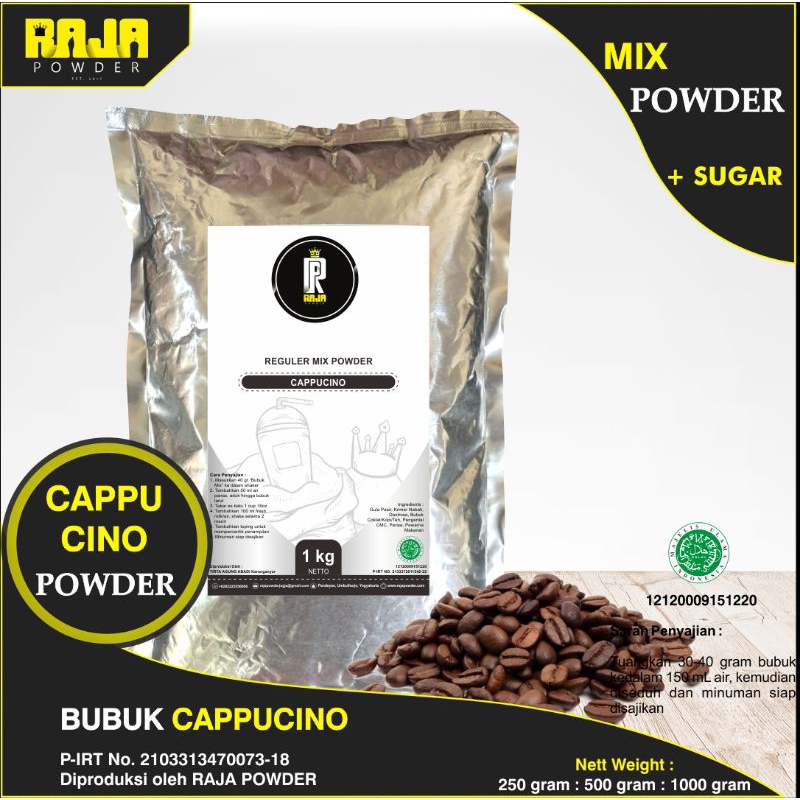 

bubuk minuman rasa cappucino