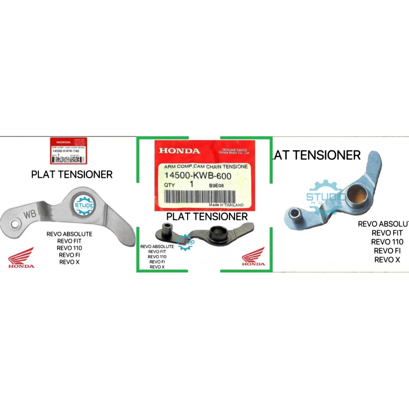 Plat Dudukkan Rol gigi Tensioner Teming kecil Keteng Arm Comp Cam Chain Revo ABS Blade 110 Revo Fit Revo Fi Injeksi Original Ahm Honda