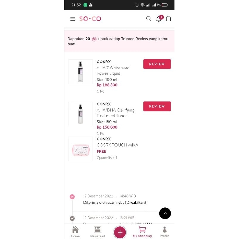 Preloved Skincare COSRX