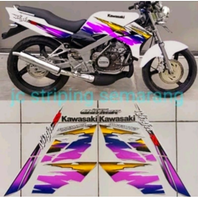 Striping Ninja SS Cstm Remix Kis Silver