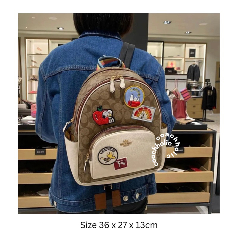 coach backpack snoopy