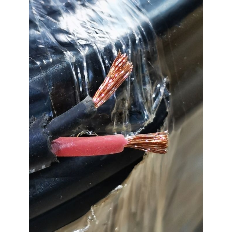 1 meter Ecer Kabel speaker 2x2,5 KABEL SPEAKER SERABUT ISI 2 HITAM LENTUR