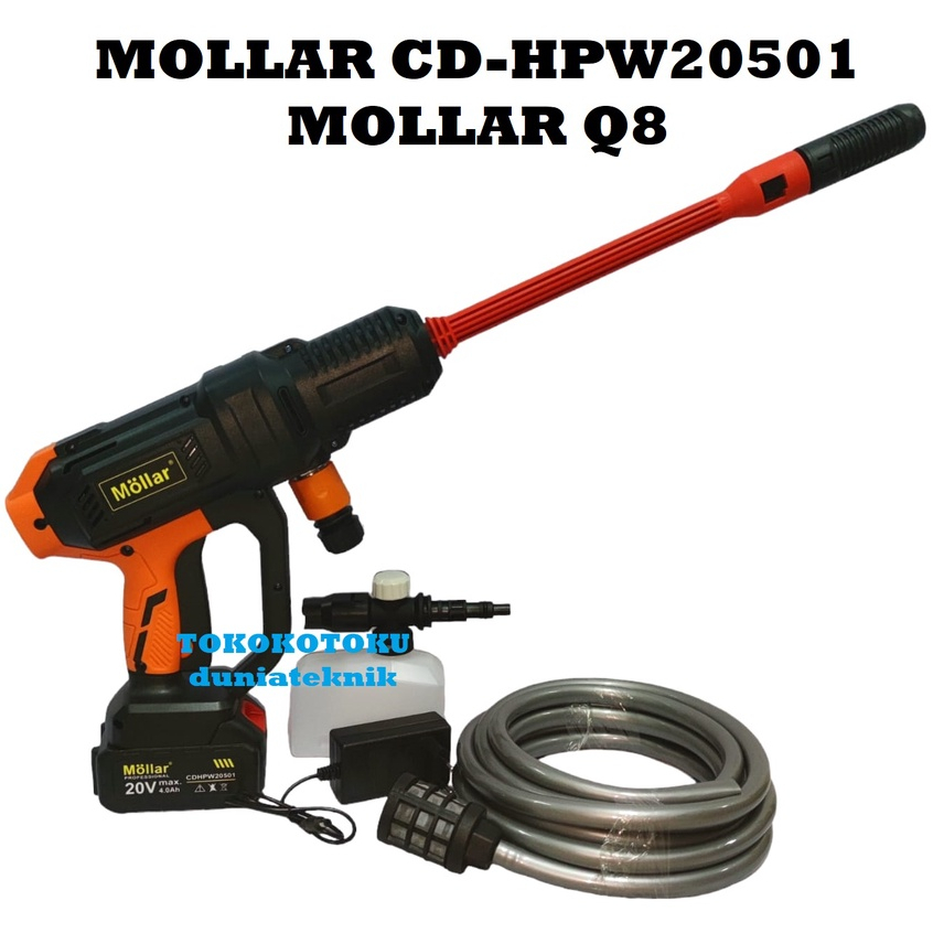 Jet Cleaner Cordless Mollar Q8 Baterai 20v / Mollar CD-HPW20501