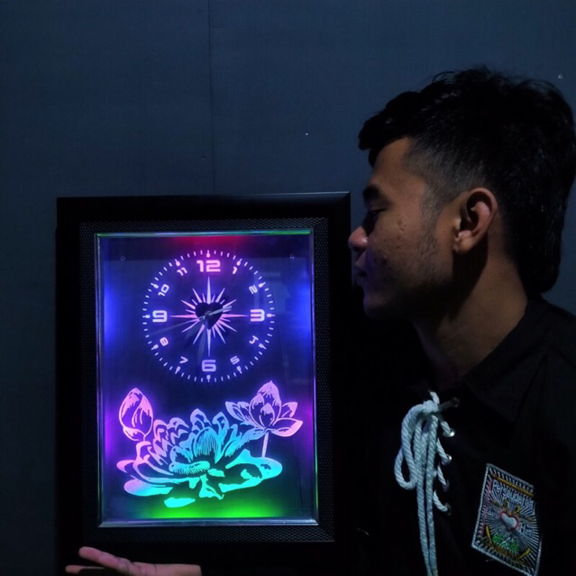 JAM Dinding PSHT Ukir Akrilik