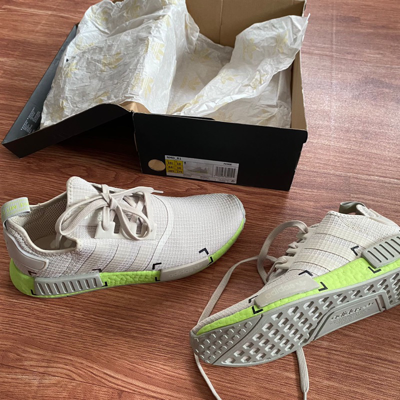 Adidas originals NMD_R1 clear brown metal grey solar slime-size 40 2/3